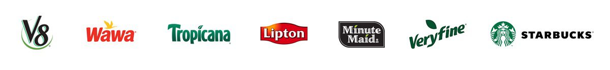 Various beverage product logos