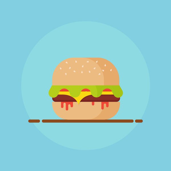 Cheeseburger illustration