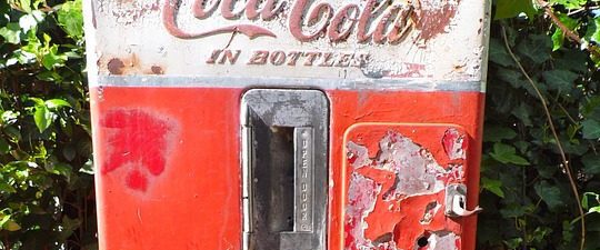 Vintage Coca Cola vending machine
