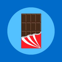 Chocolate bar illustration